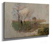 Autumn In An Orchard  by Ladislav Mednyanszky