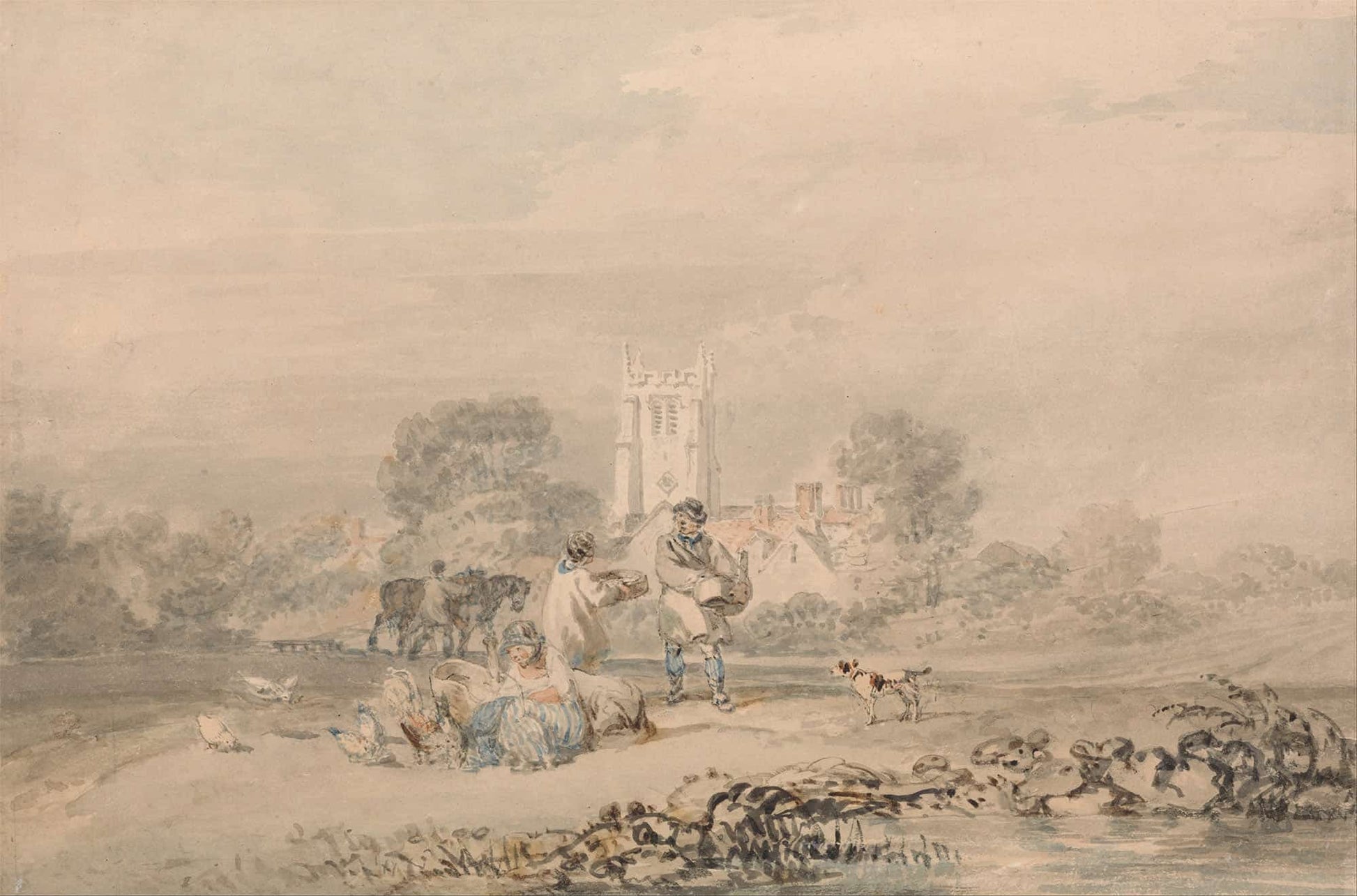 Autumn Sowing Of The Grain by Joseph Mallord William Turner