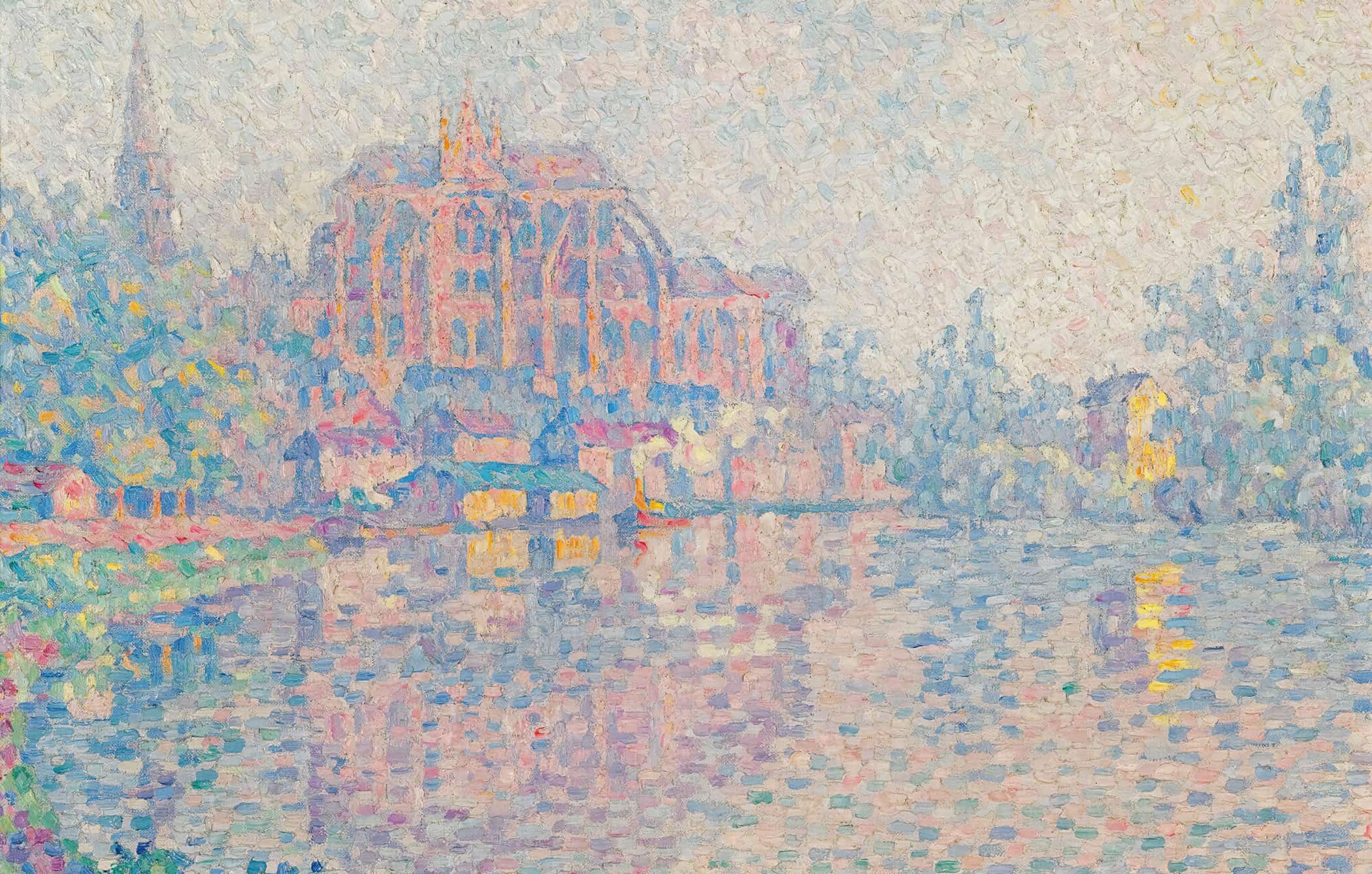 Auxerre La Riviere by Paul Signac