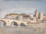 Avignon Bridge Over A River by Hercules Brabazon Brabazon