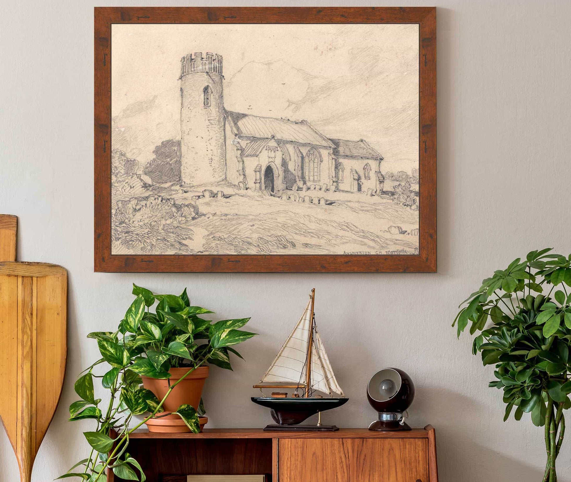 Aylmerton Church Norfolk From The South West by John Sell Cotman