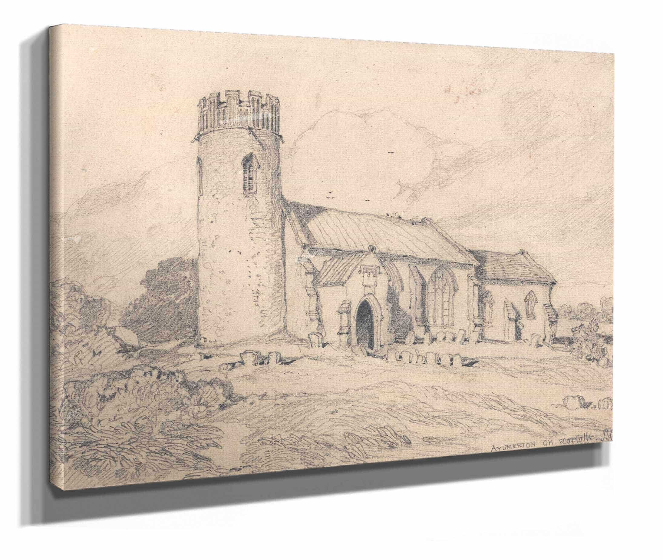 Aylmerton Church Norfolk From The South West by John Sell Cotman