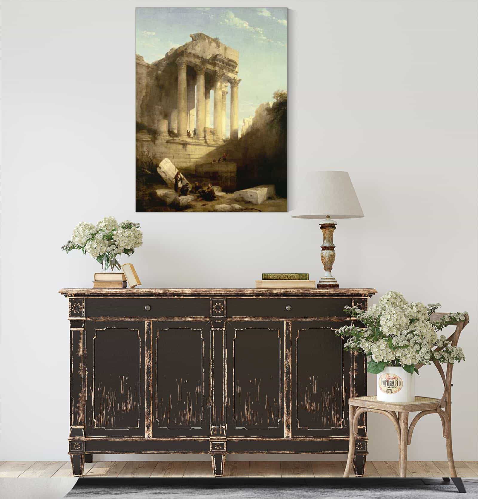 Baalbecruins Of The Temple Of Bacchus by David Roberts