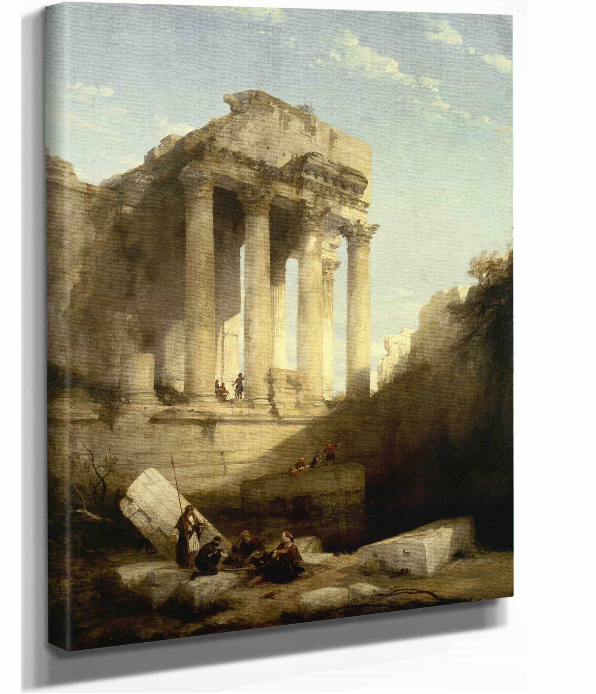 Baalbecruins Of The Temple Of Bacchus by David Roberts