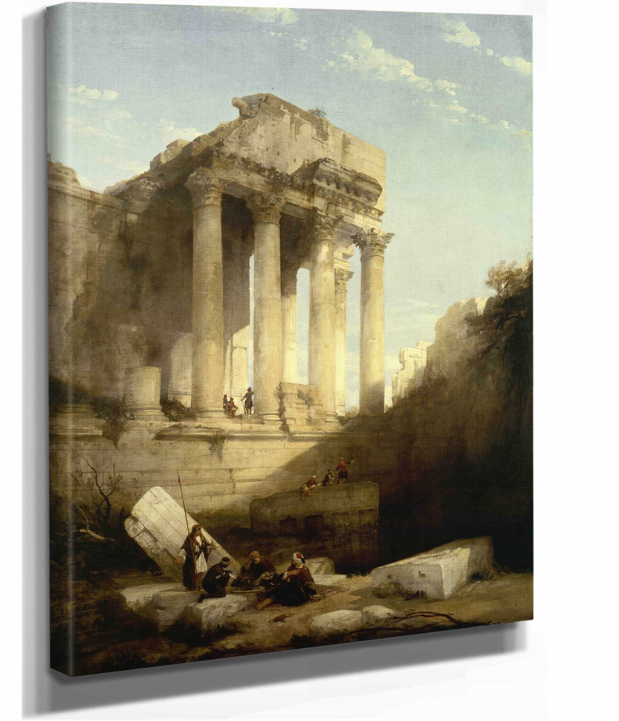 Baalbecruins Of The Temple Of Bacchus by David Roberts