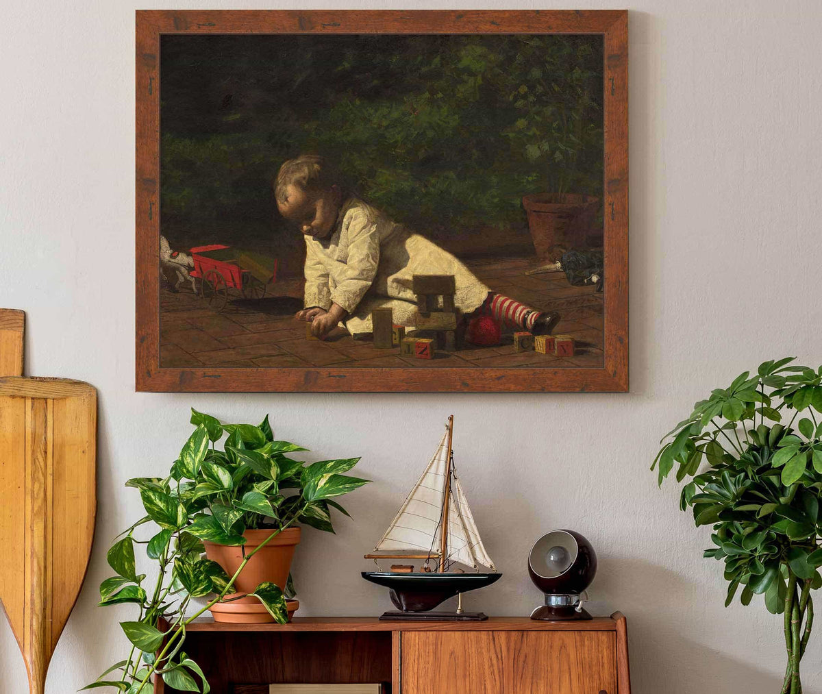Baby At Play by Thomas Eakins