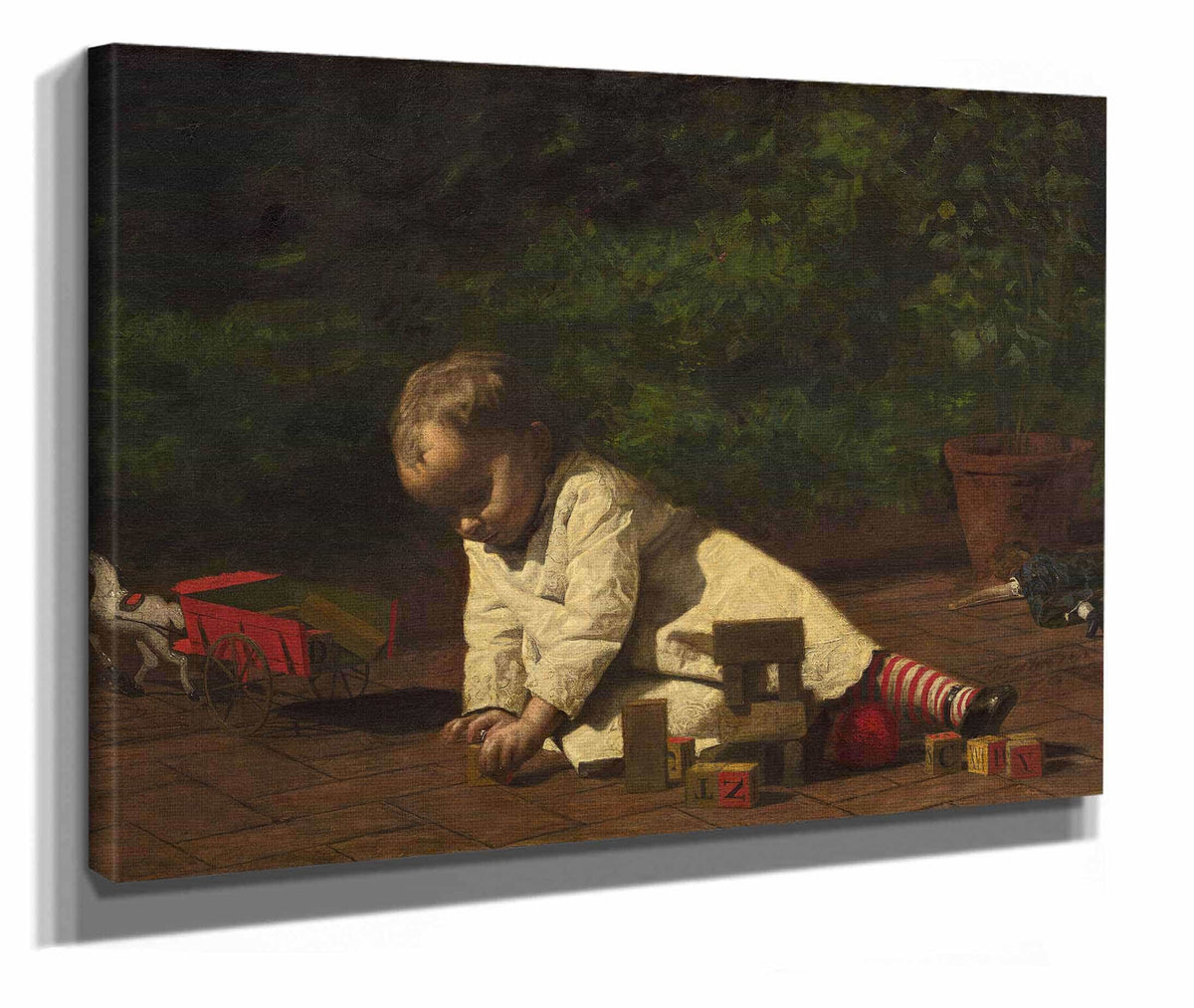 Baby At Play by Thomas Eakins