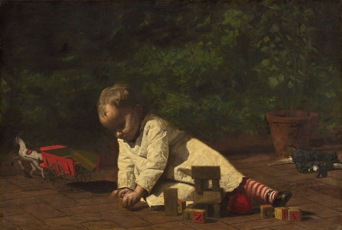 Baby At Play by Thomas Eakins