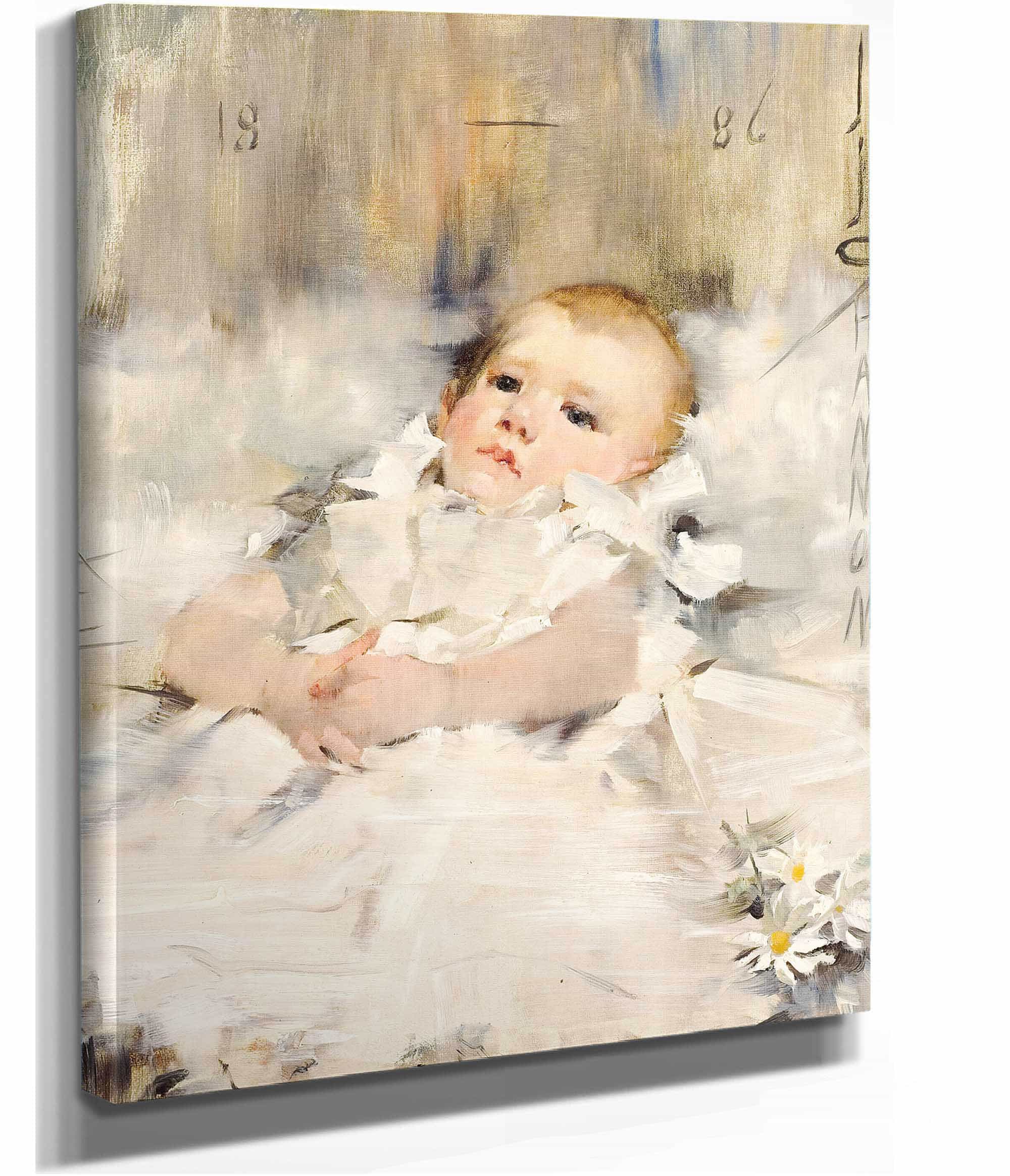 Baby In A Ruffled Dress by James Jebusa Shannon