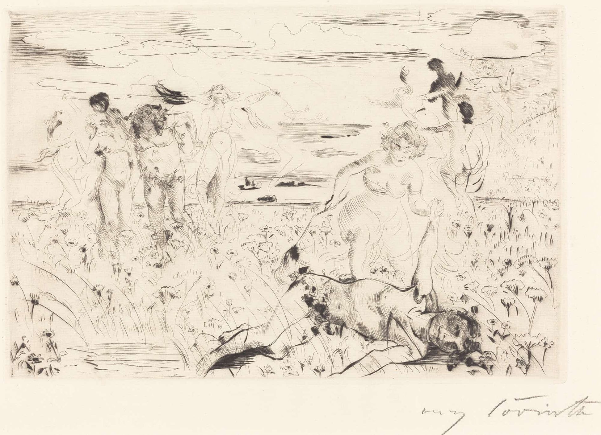 Bacchanal Bacchanale by Lovis Corinth