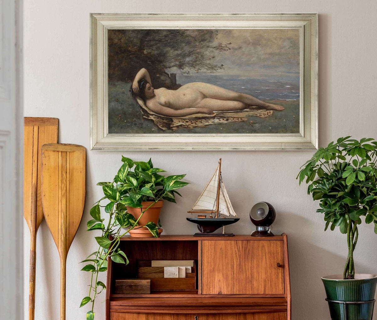 Bacchante By The Sea by Jean Baptiste Camille Corot