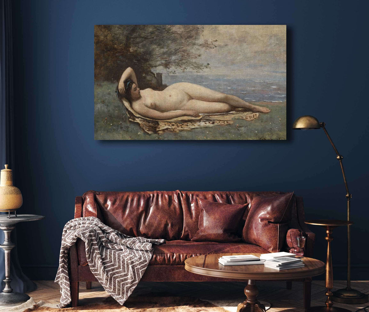 Bacchante By The Sea by Jean Baptiste Camille Corot