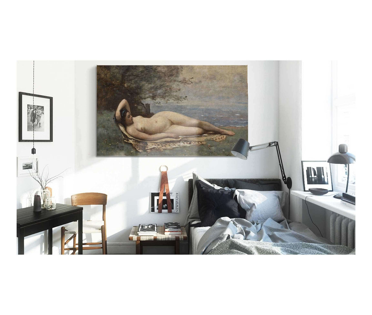 Bacchante By The Sea by Jean Baptiste Camille Corot