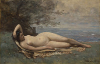 Bacchante By The Sea by Jean Baptiste Camille Corot
