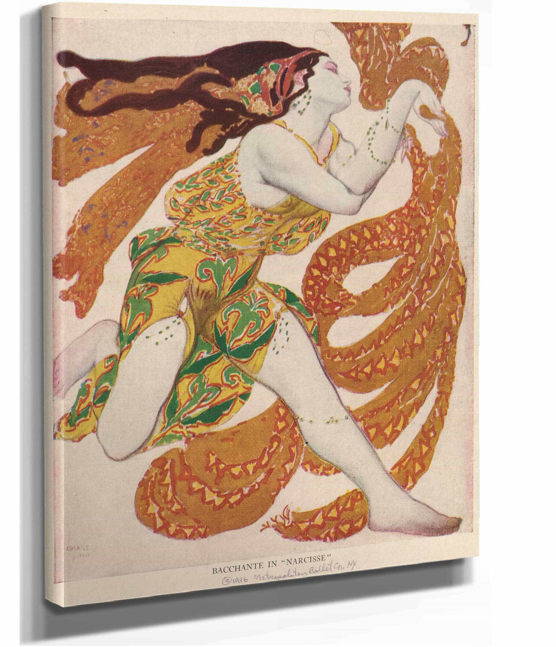 Bacchante In Narcisse  by Leon Bakst