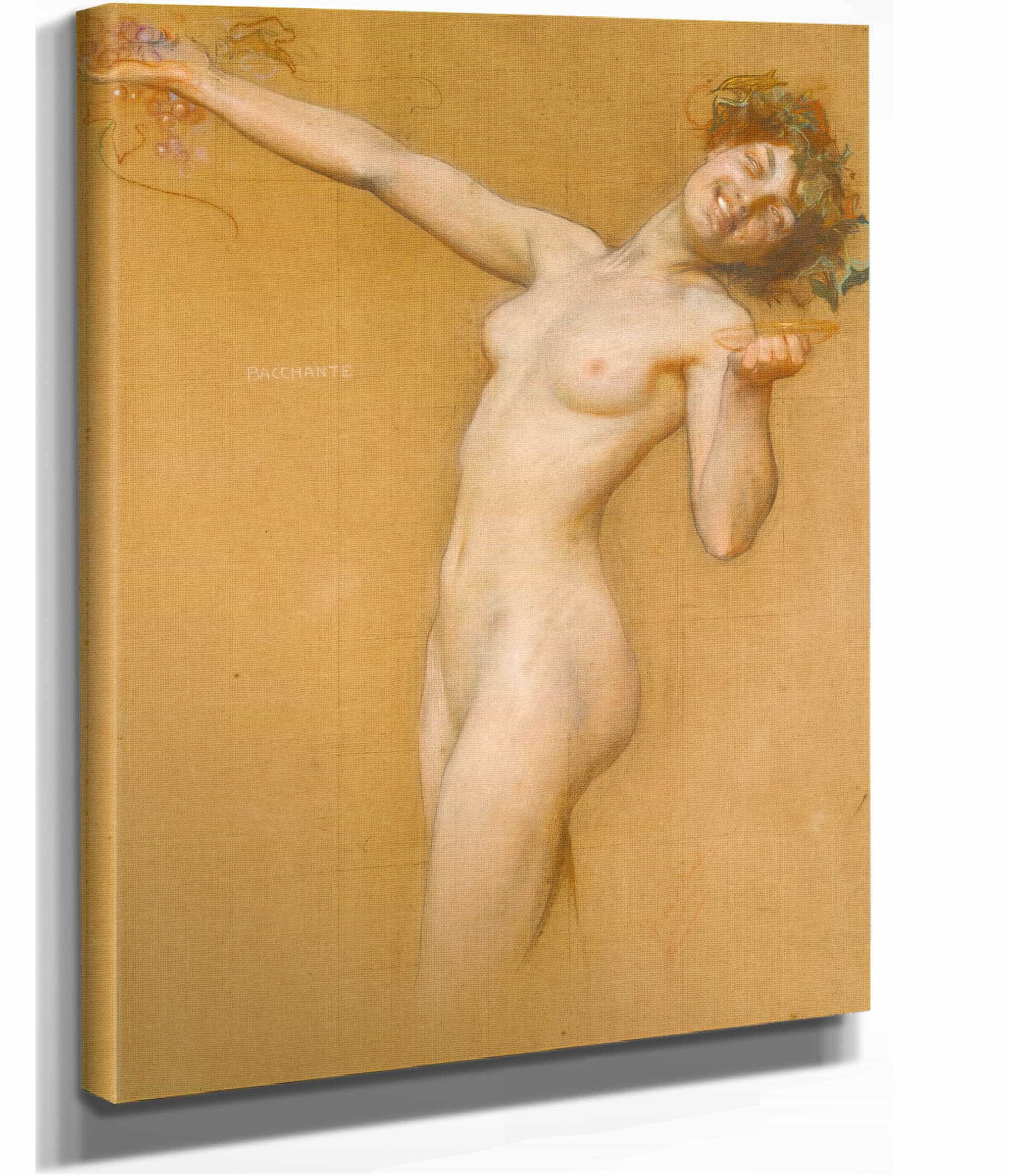 Bacchante Study For The Vintage Morn by Herbert James Draper