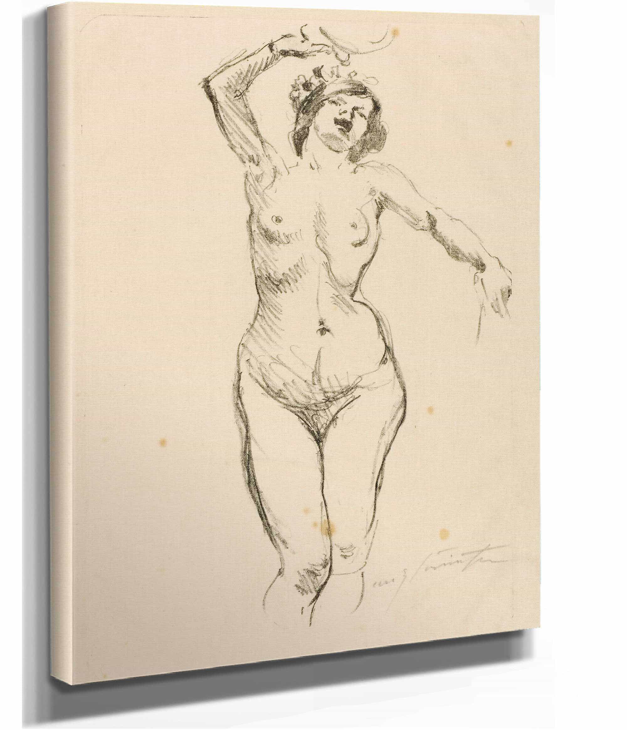 Bacchantin by Lovis Corinth