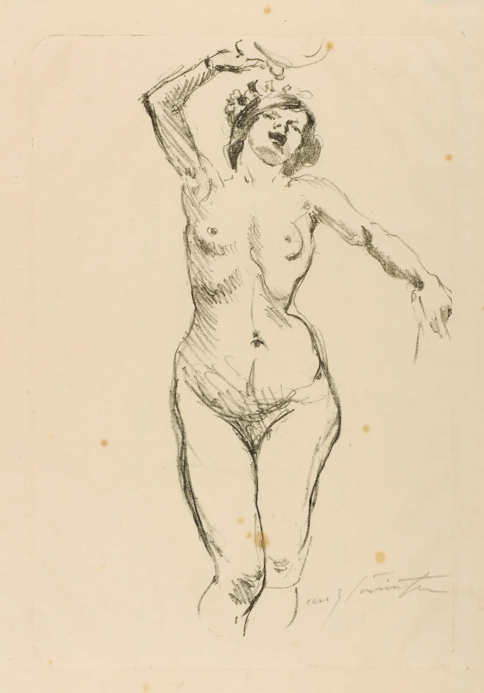 Bacchantin by Lovis Corinth
