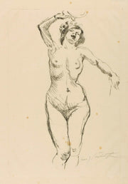 Bacchantin by Lovis Corinth
