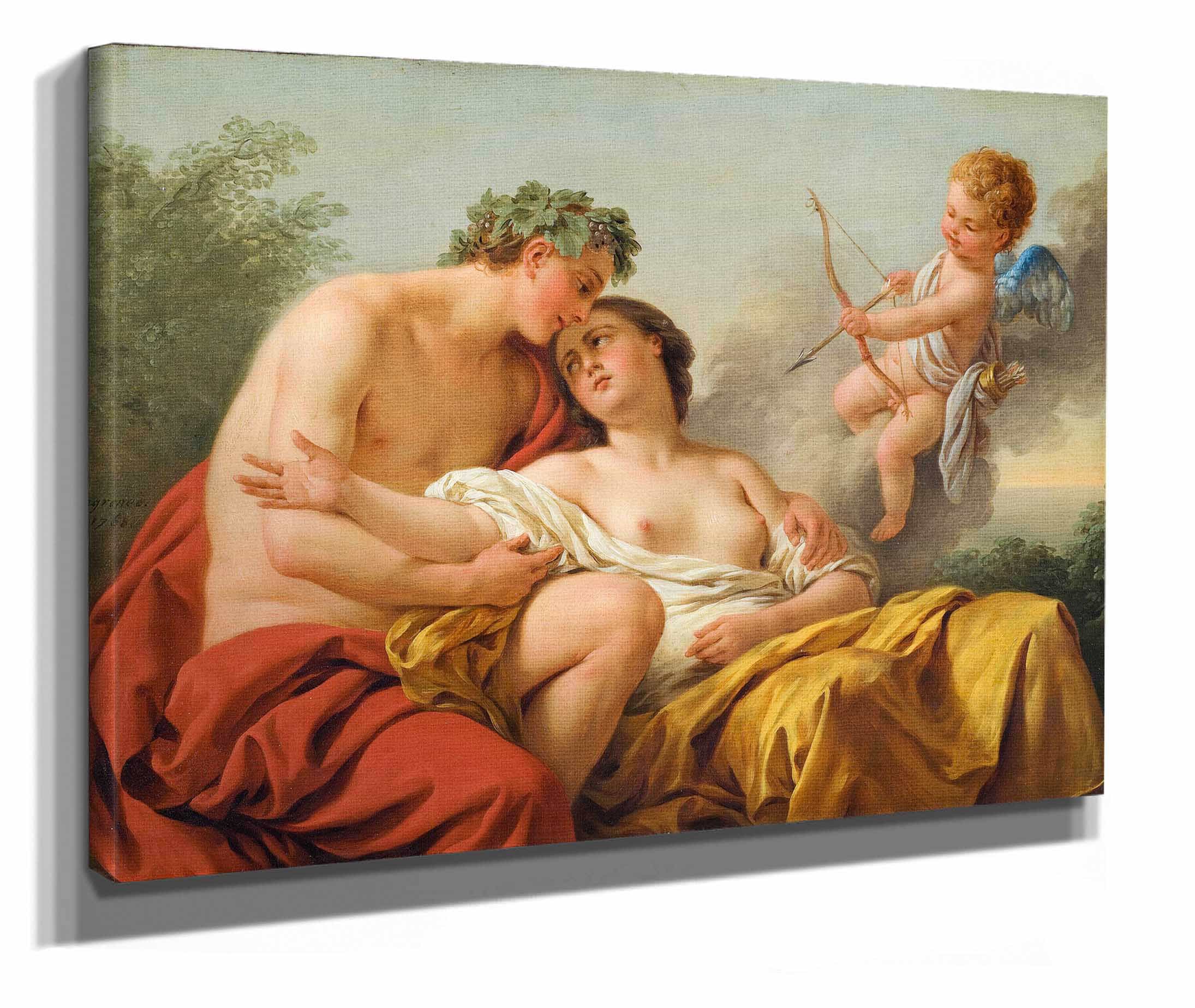 Bacchus And Ariadne by Louis Jean Francois Lagrenee