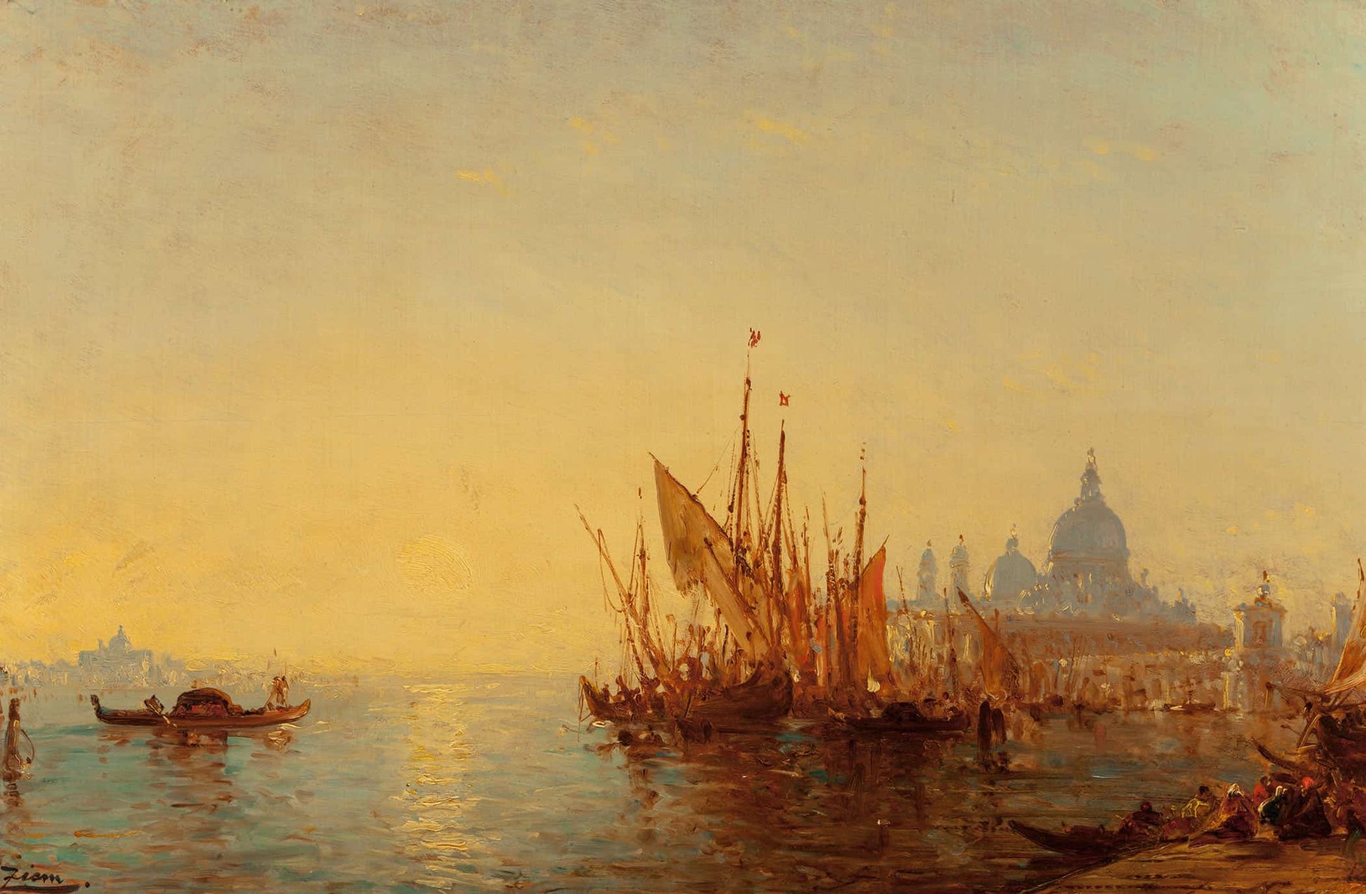 Bacino Di San Marco by Felix Ziem