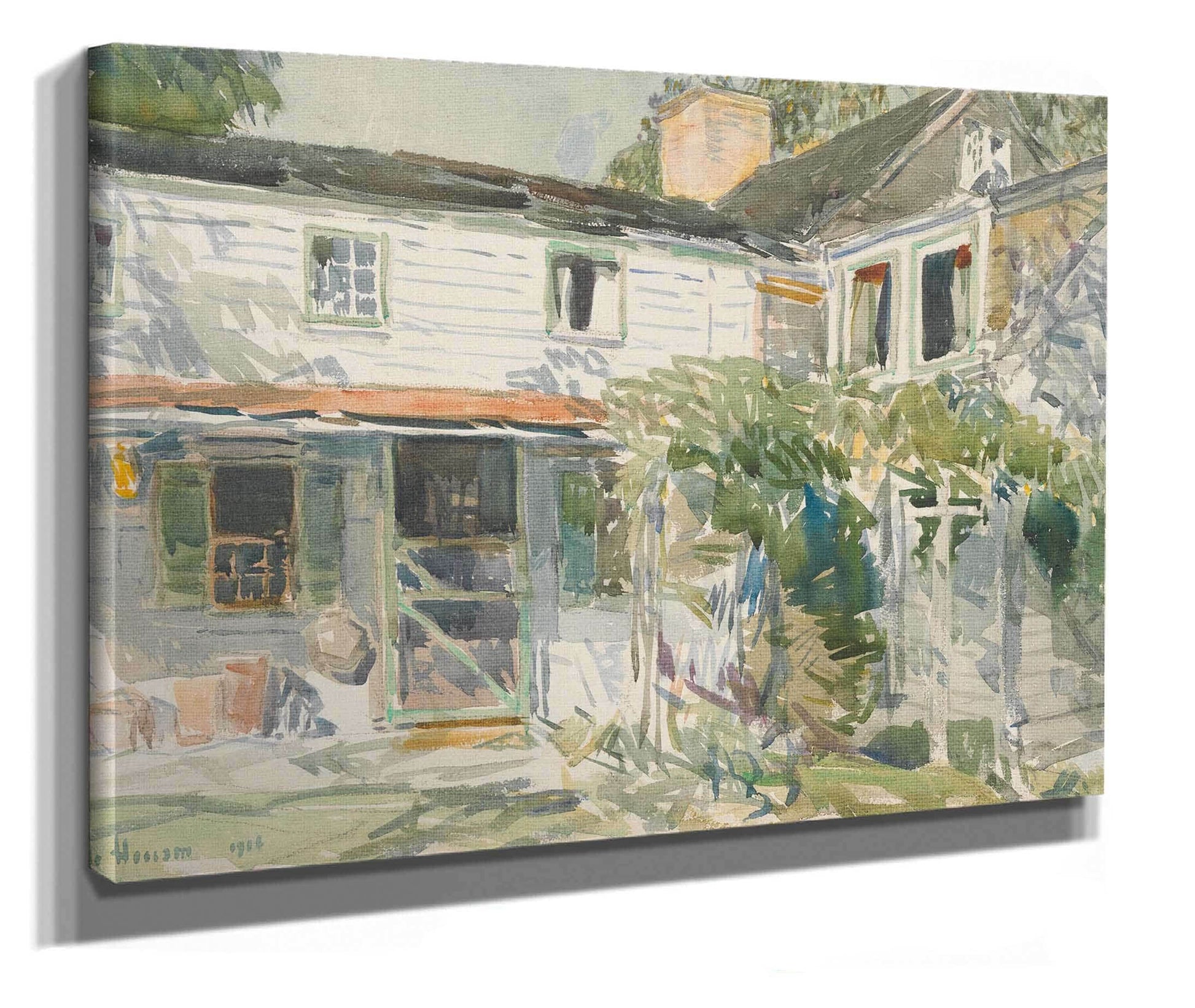 Back Of The Old House by Childe Hassam