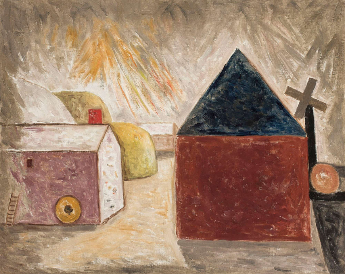 Backyard In The Sunshine by Tadeusz Makowski