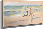 Badende Am Strand by Max Liebermann