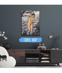 Badende Stehender Weiblicher Akt by Leo Putz