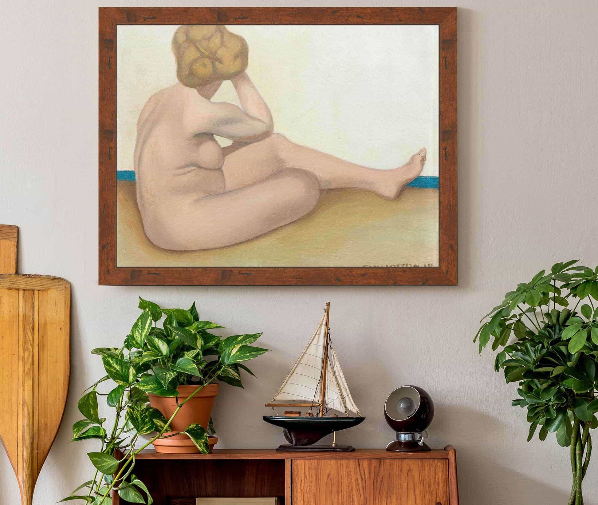 Baigneuse Assise Sur Le Sable by Felix Vallotton