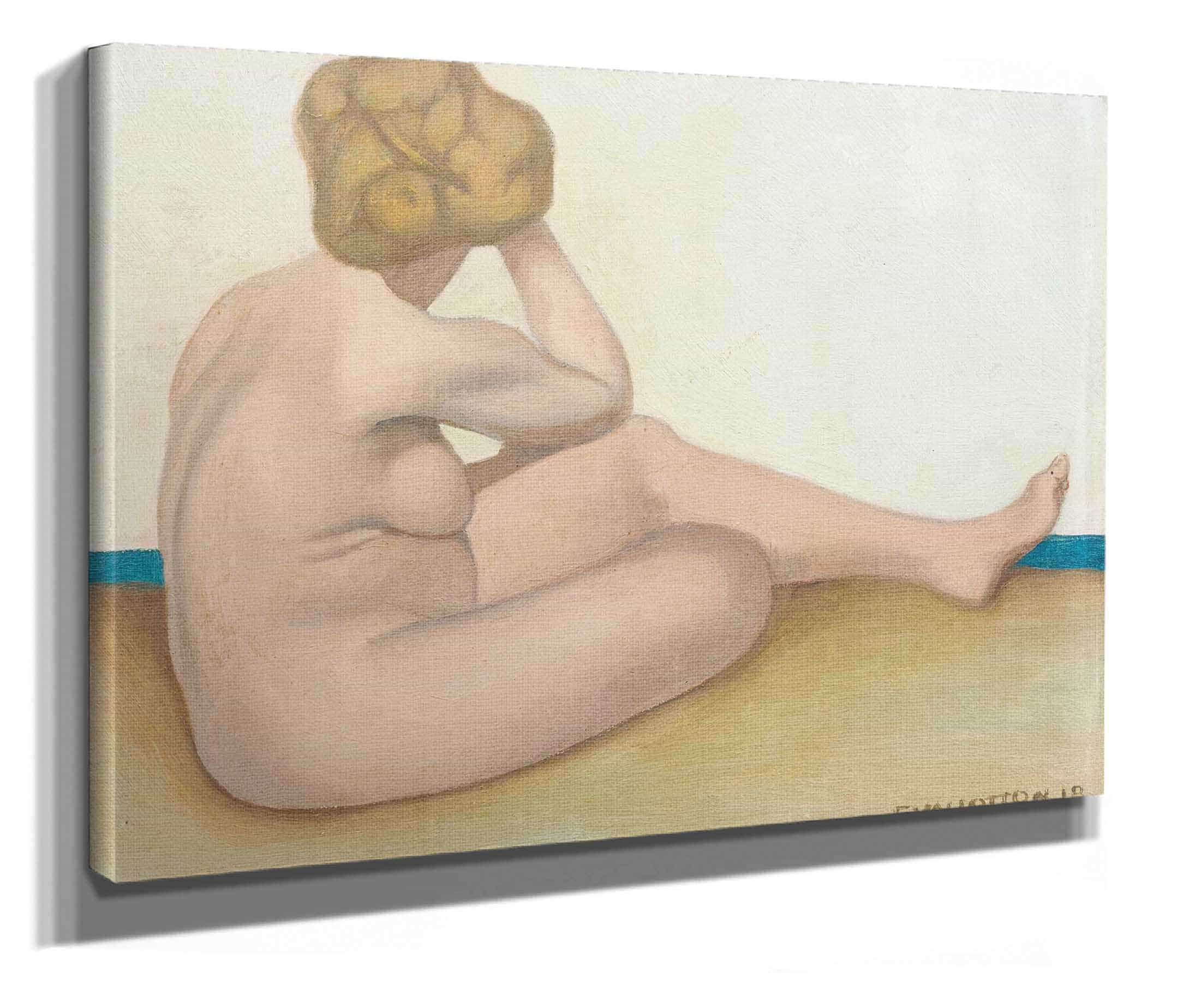 Baigneuse Assise Sur Le Sable by Felix Vallotton