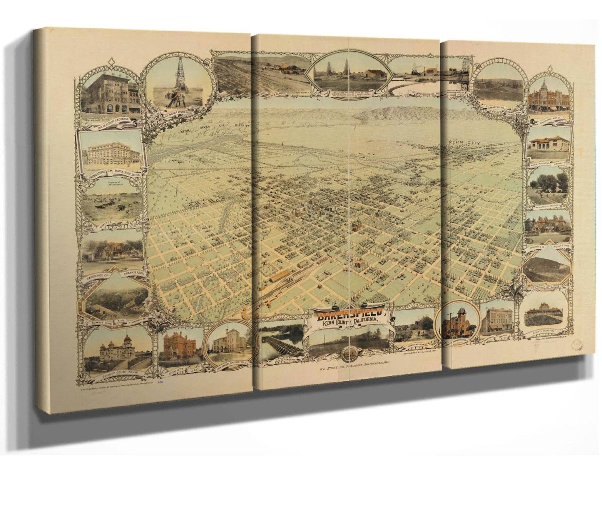 Bakersfield Kern County California 1901  State Of California