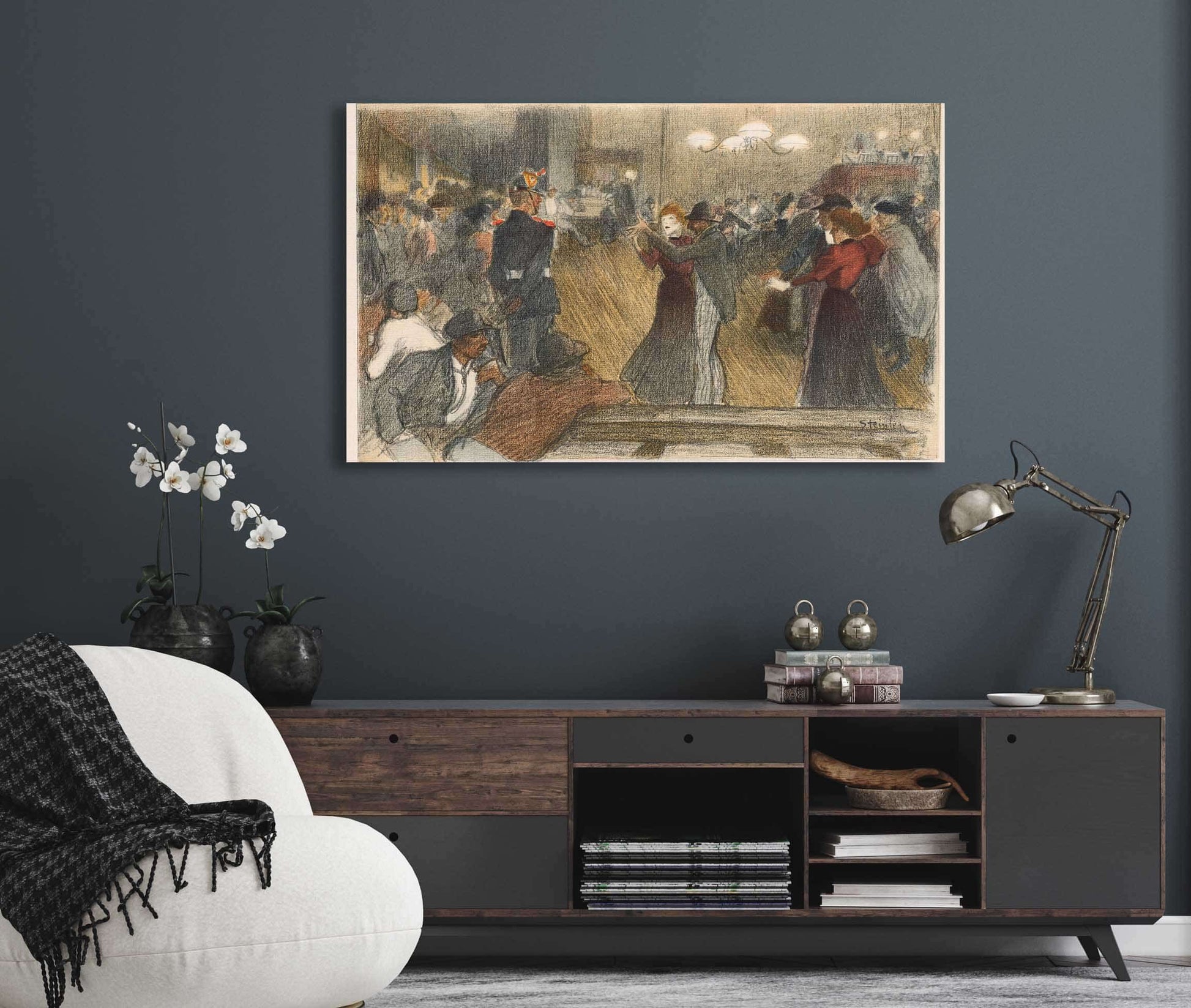 Bal De Barriere by Theophile Alexandre Steinlen