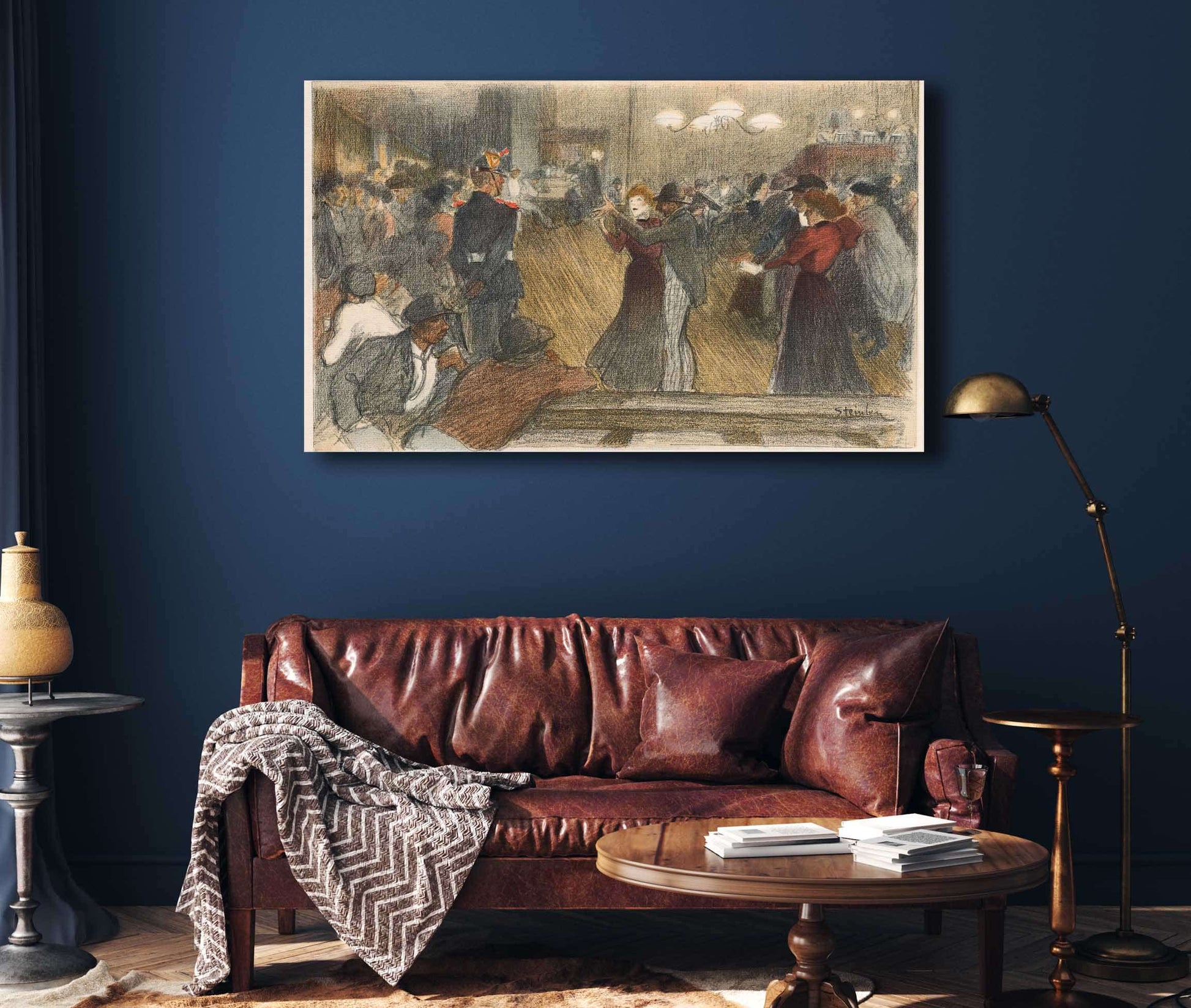 Bal De Barriere by Theophile Alexandre Steinlen
