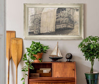 Balcony With Flowers And Curtain by Santiago Rusinol