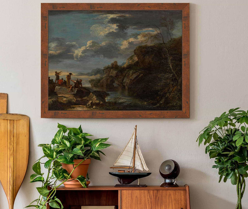 Bandits On A Rocky Coast  by Salvator Rosa