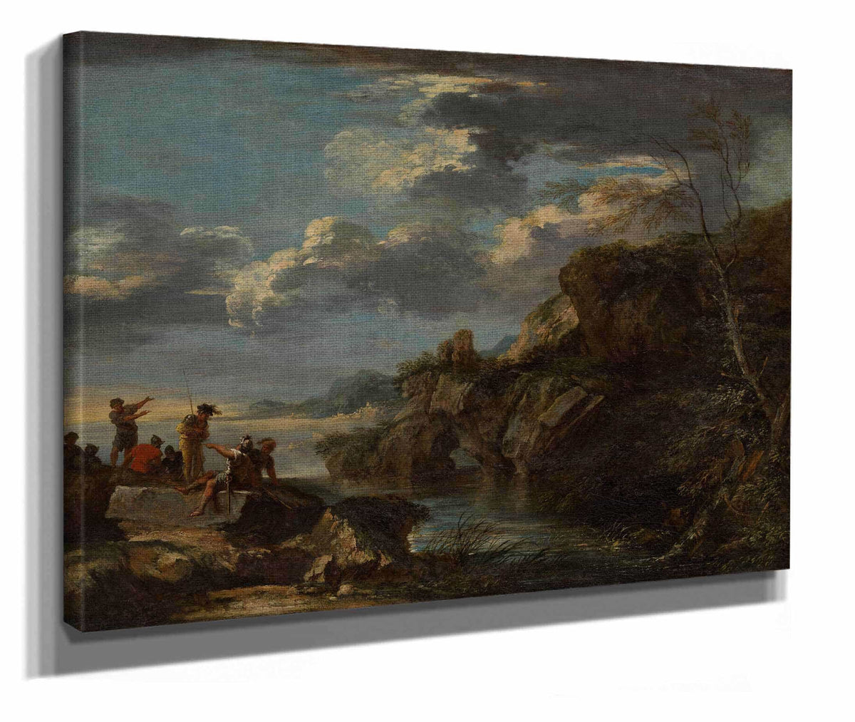 Bandits On A Rocky Coast  by Salvator Rosa