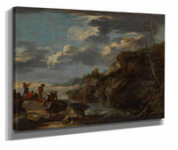 Bandits On A Rocky Coast  by Salvator Rosa