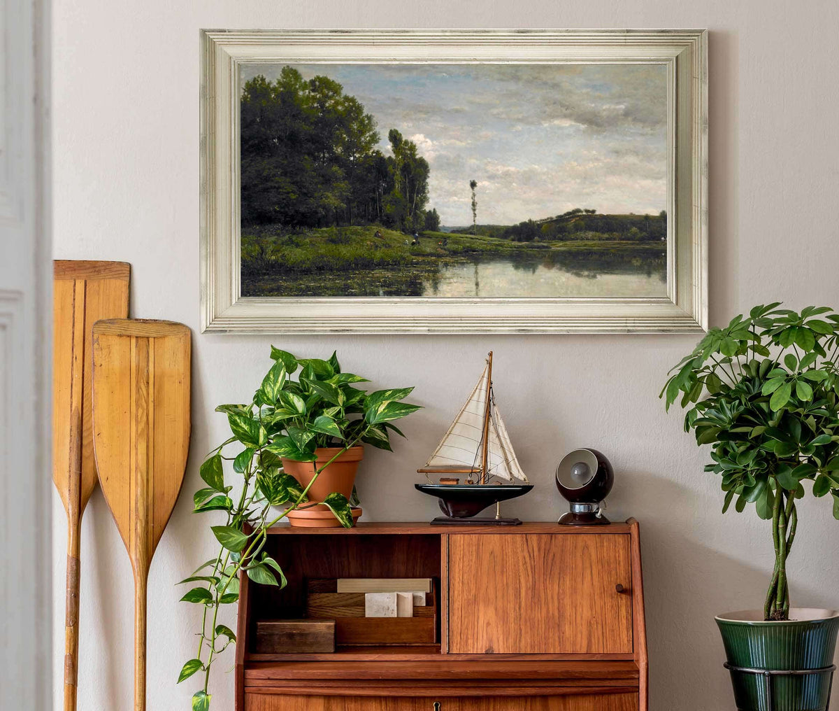 Banks Of The Oise At Auvers by Charles Francois Daubigny