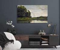 Banks Of The Oise At Auvers by Charles Francois Daubigny