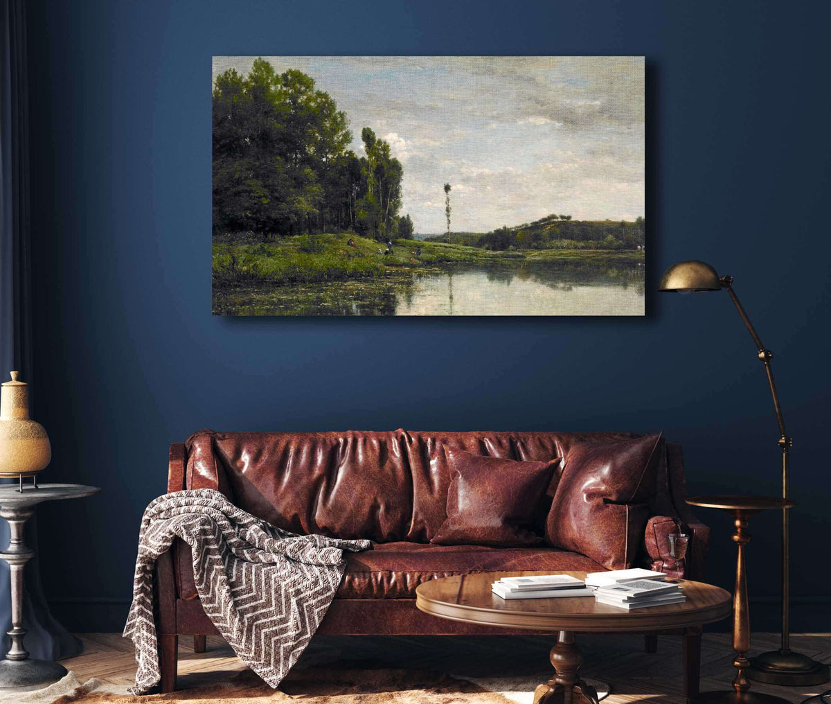 Banks Of The Oise At Auvers by Charles Francois Daubigny