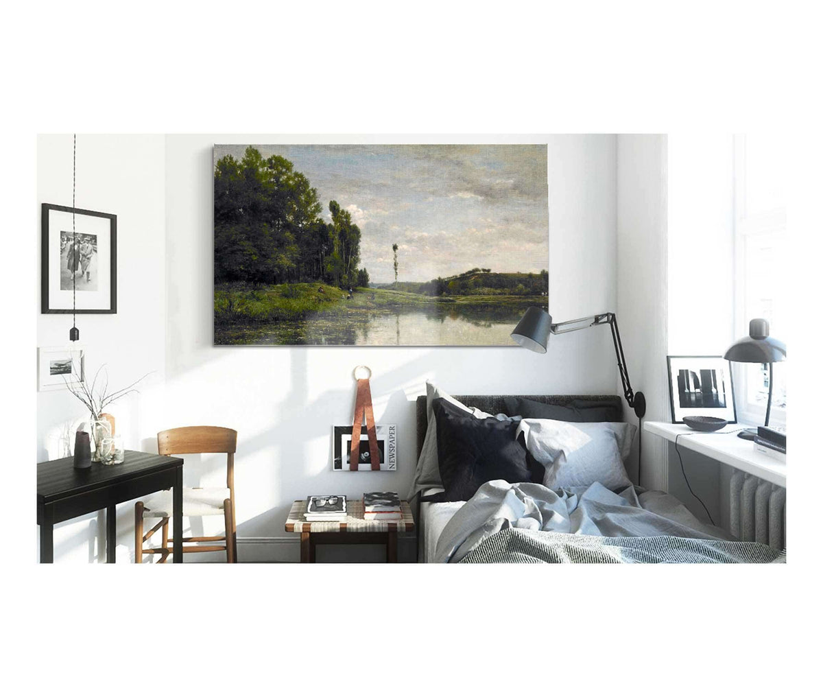 Banks Of The Oise At Auvers by Charles Francois Daubigny