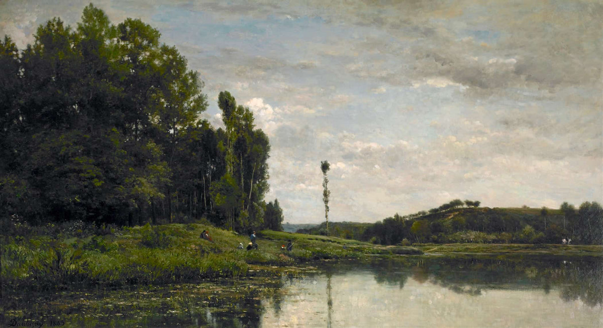Banks Of The Oise At Auvers by Charles Francois Daubigny