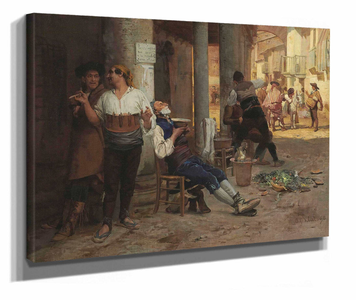 Barbier Ambulant Espagne by Jehan Georges Vibert