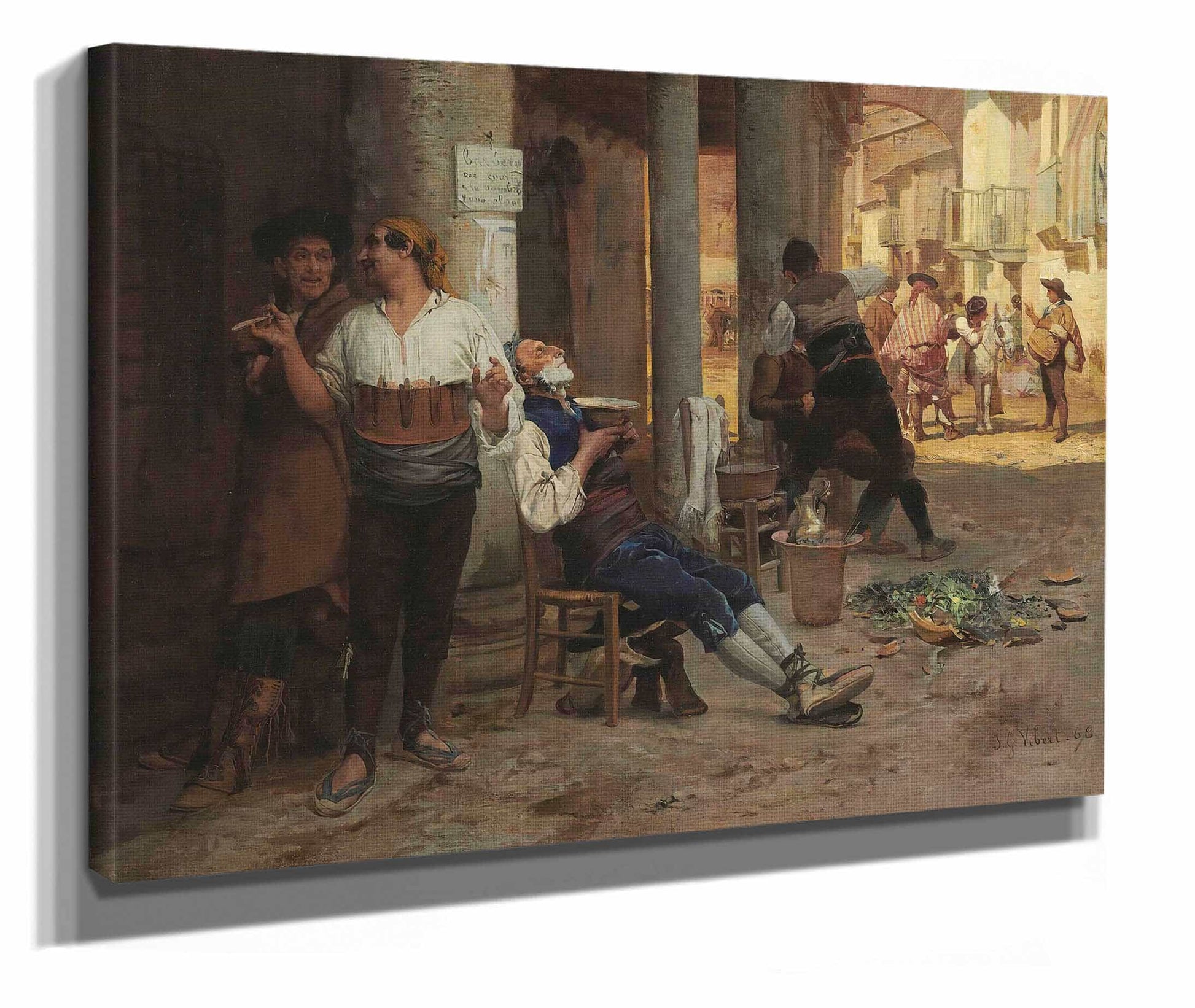Barbier Ambulant Espagne by Jehan Georges Vibert