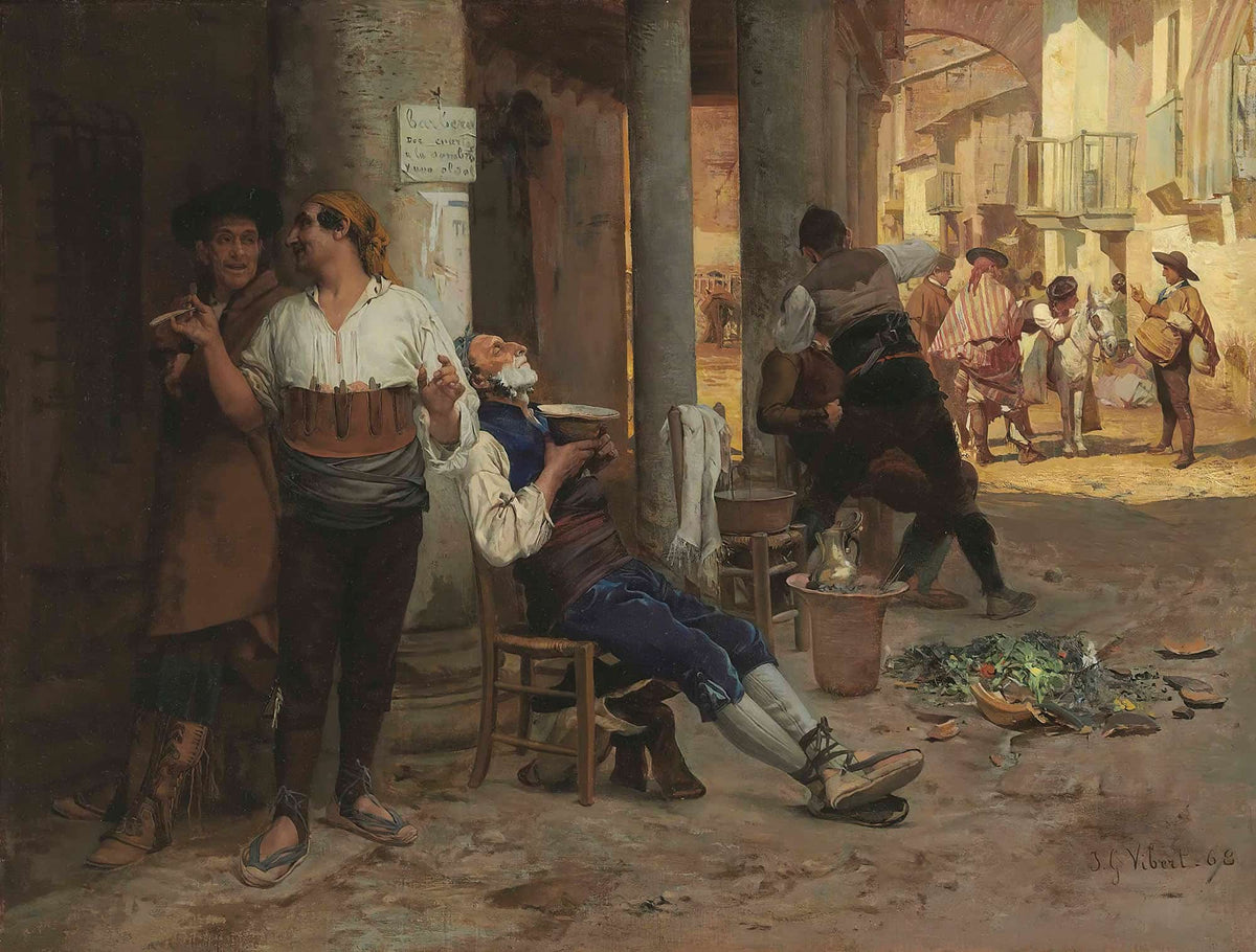 Barbier Ambulant Espagne by Jehan Georges Vibert