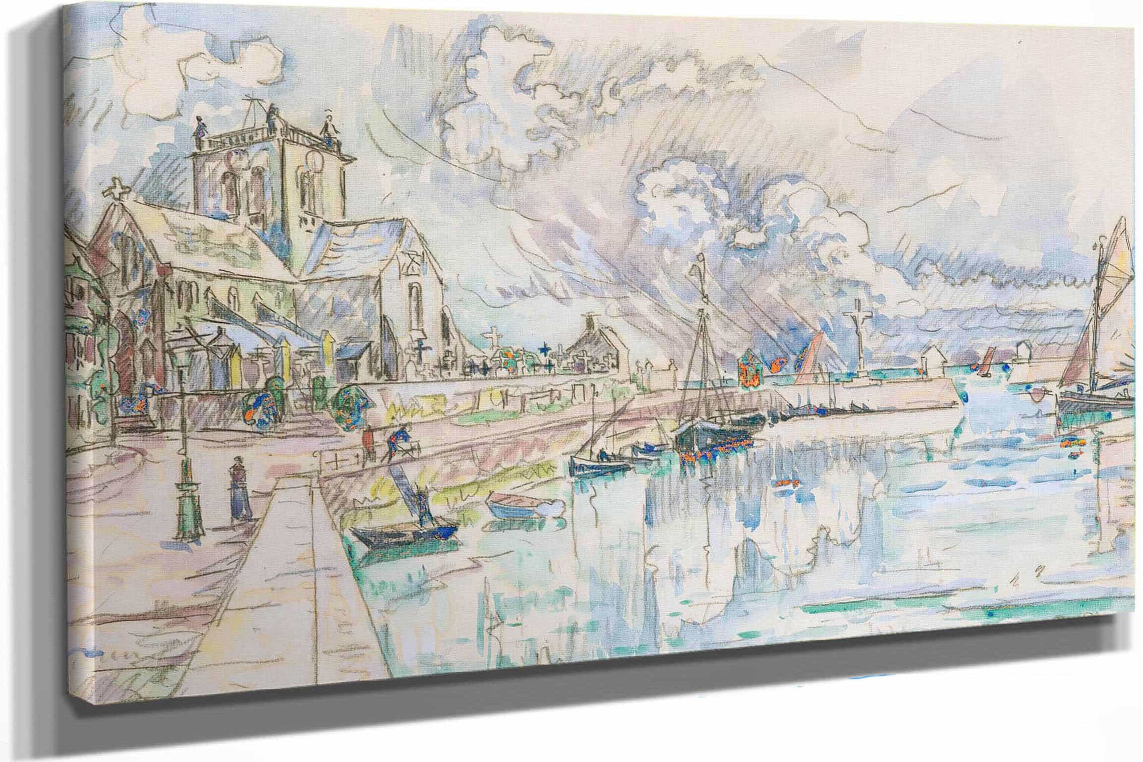 Barfleur Le Port by Paul Signac
