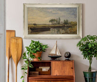 Barge Below Flatford Lock by John Constable