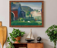 Barnyard And Chickens by George Wesley Bellows