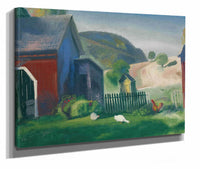 Barnyard And Chickens by George Wesley Bellows